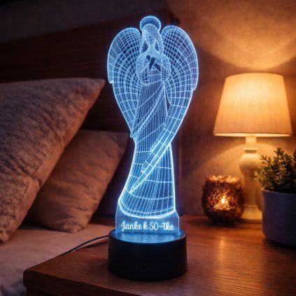 3D lampa anjel