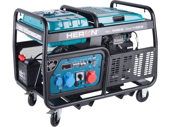 elektrocentrala benzinova 23 5hp 12kw 15kva 400v 12kw 230v podvozek img 8896431 fd 3