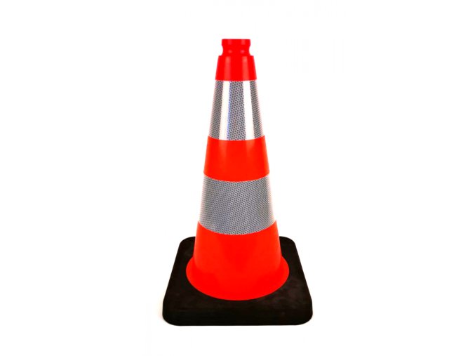 dopravní kužel reflexní black base