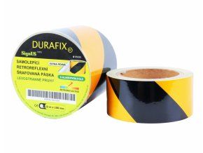Páska výstražná samolepící reflexní 10 cm x 15 m