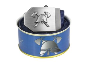 opasek hasiči 3d modrý + dárkové balení