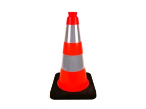 dopravní kužel reflexní black base