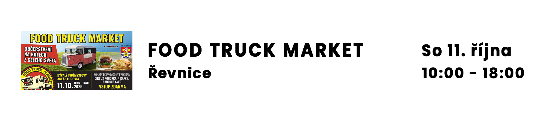 FOOD TRUCK MARKET Řevnice