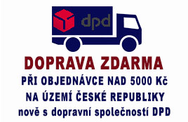 Doprava zdarma při objednávce nad 5000 Kč