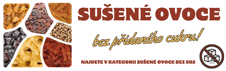 Sušené ovoce bez přidaného cukru