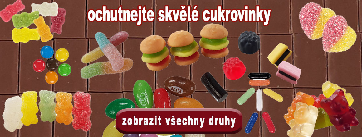 V kategorii cukrovinky najdete výběr z nejprodávanějších cukrovinek