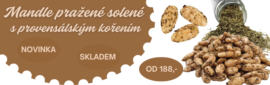 Mandle pražené solené s provensálským kořením