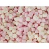 Marshmallow mini růžovo bílé 1 kg detail