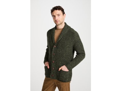 Irský rybářský svetr s šálovým límcem - R893/628