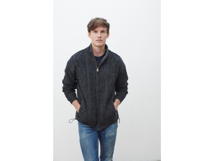 Irský pletený svetr Cardigan se zipem  - S361/528