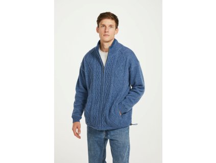Irský pletený svetr Cardigan se zipem  - S361/897