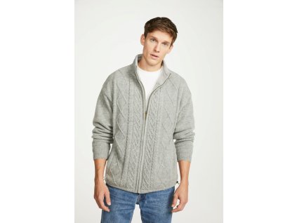 Irský pletený svetr Cardigan se zipem  - S361/898