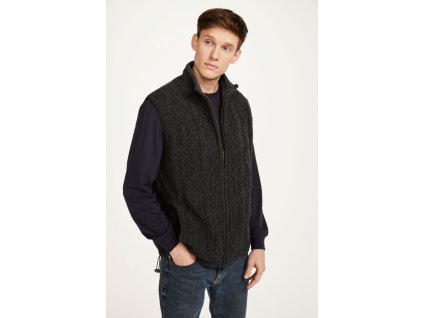 Pánská vesta ze shetlandské vlny - S554/528