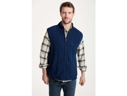 Pánská vesta ze shetlandské vlny - S554/530
