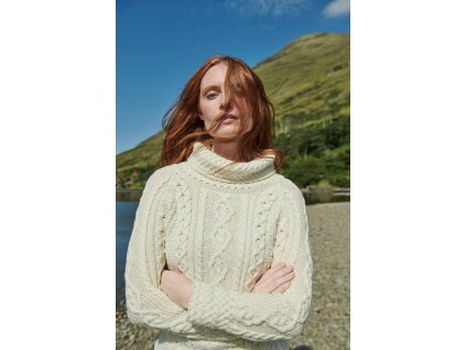 Irský dámský rolákový svetr  - A191/162