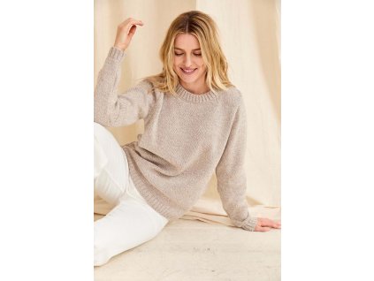 Irský dámský hladký svetr -B150/371