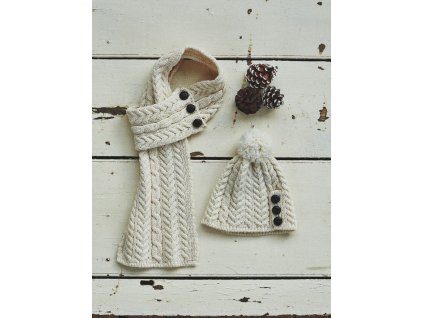 Irská dámská šála s knoflíkovým zapínáním -A196/162