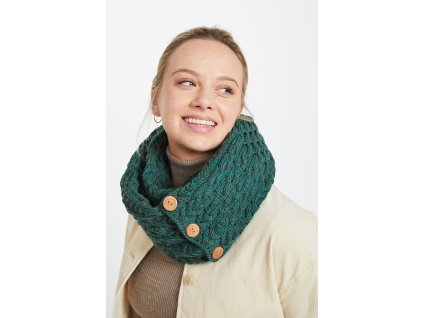 Irská dámská šála s knoflíkovým zapínáním -A518/403