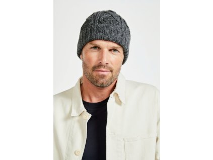 Irská čepice s diamantovým stehem -B413/372