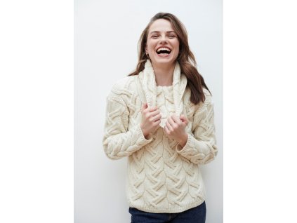 Irský dámský rolákový svetr -B692/367