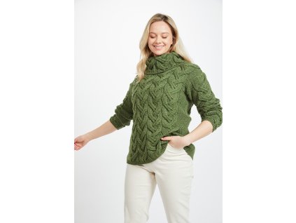 Irský dámský rolákový svetr -B692/430