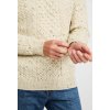 A825 InishbofinTraditionalAranSweater WorstedWool FleckedCream 03