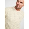A825 InishbofinTraditionalAranSweater WorstedWool FleckedCream 04