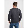 A823 InisheerTraditionalAranSweater Merino Charcoal 03