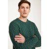 A823 InisheerTraditionalAranSweater Mens Merino Green 02 ed84e0c5 00fb 4fbd 9ad7 e6ac736bbd21