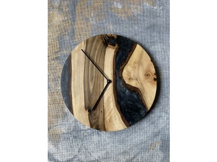 Ořechové epoxidové hodiny #3