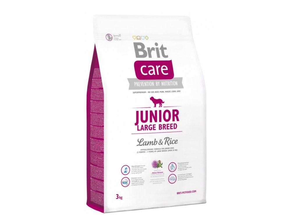 Brit Care Dog Junior Large Breed Lamb & Rice 3 kg