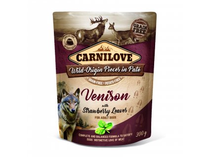 3D 18220 CL WET FOOD DOG 300g pouche VENISON NEW