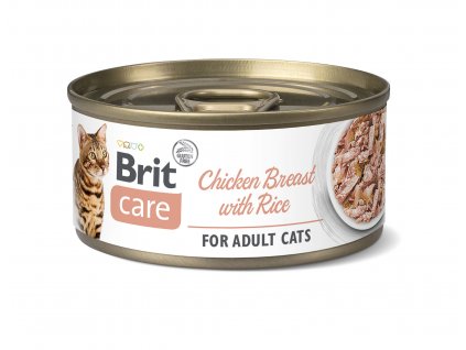 Brit Care Cat CANS Chicken Breast with Rice 70g ( fillets )