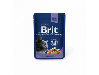 Brit Premium Cat kapsa with Cod Fish 100g