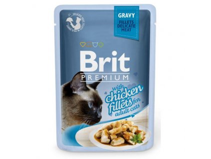 Brit Premium Cat Delicate Fillets in Gravy with Chicken 85 g