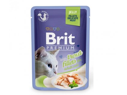 Brit Premium Cat Delicate Fillets in Jelly with Trout 85 g