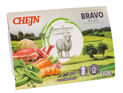 CHEJN BRAVO Plus vanička s jehněčím 325g