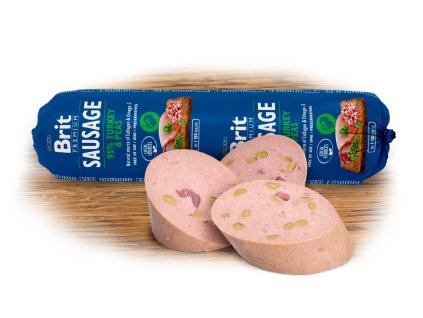 Brit Sausage Turkey & Pea 800 g