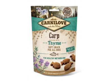 Carnilove Dog Semi Moist Snack Carp enriched with Thyme 200 g