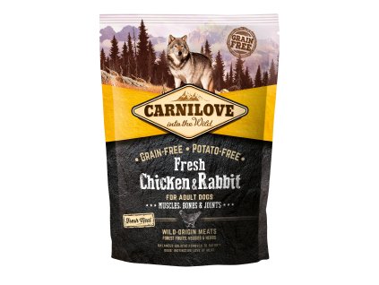 Carnilove Fresh Chicken & Rabbit Muscles, Bones & Joints for Adult dogs 1,5 kg