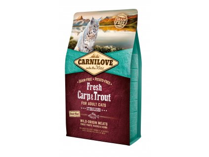 Carnilove Fresh Carp & Trout Sterilised for Adult cats 2 kg