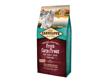 Carnilove Fresh Carp & Trout Sterilised for Adult cats 6 kg