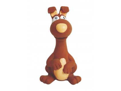 Latexová hračka se skutečným zvukem-Zvíře hnědé15cm-14102