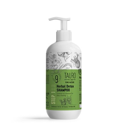 EXP Hluboce čistící šampon HERBAL DETOX TAURO PURE NATURE pro psy a kočky