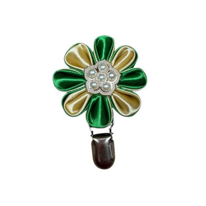 Kytička na číslo zelenozlatá