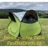 Stínící plachta stříbrná (Velikost 2x2)