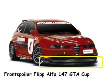 Alfa Romeo 147GTA  flipp pod nárazník cup