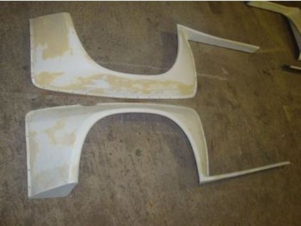 Fiberglass  rear  side panel Opel Manta B400