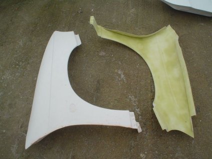 Fiberglass fenders for Opel Tigra