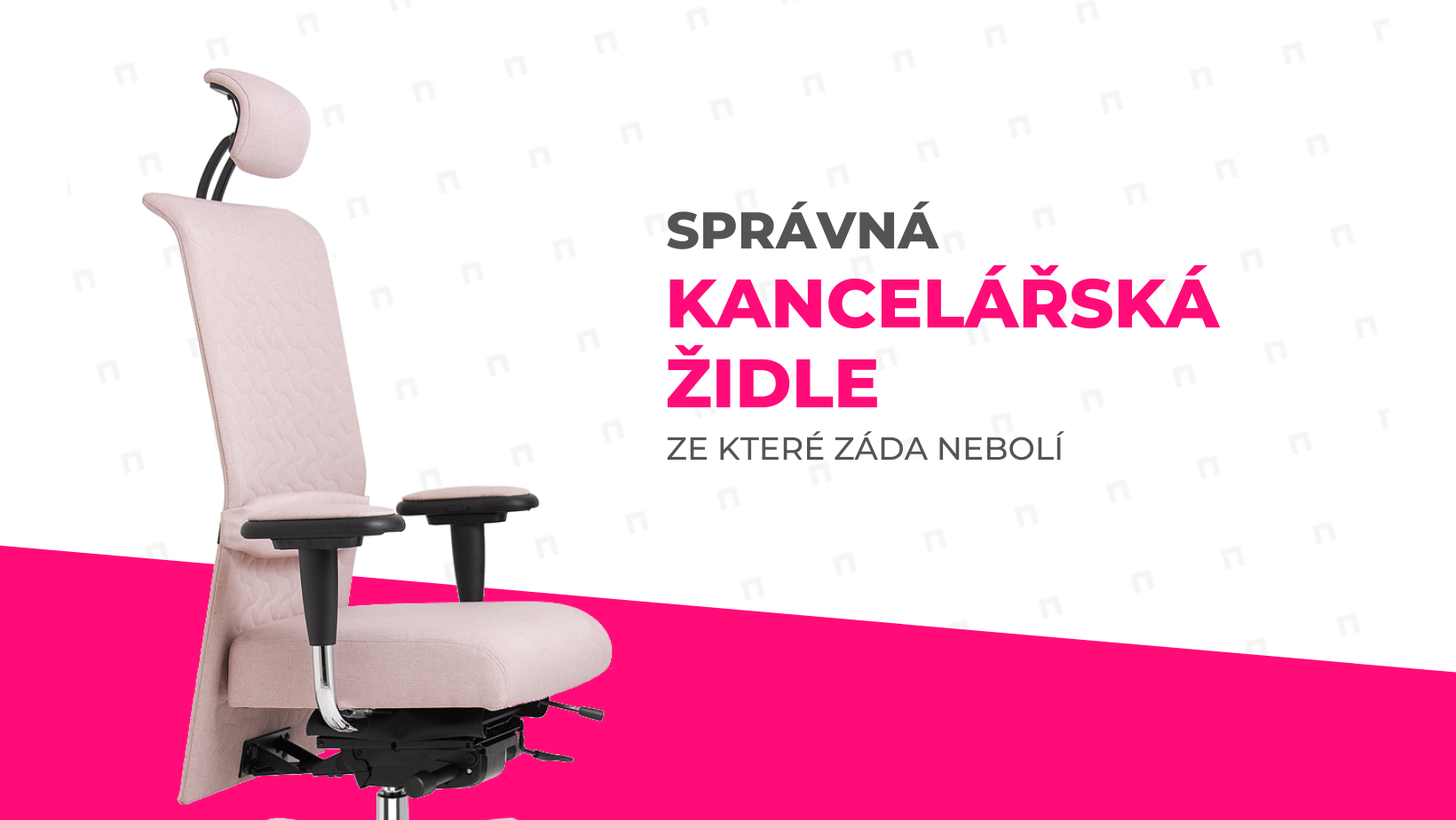 Správná kancelářská židle, ze které záda nebolí